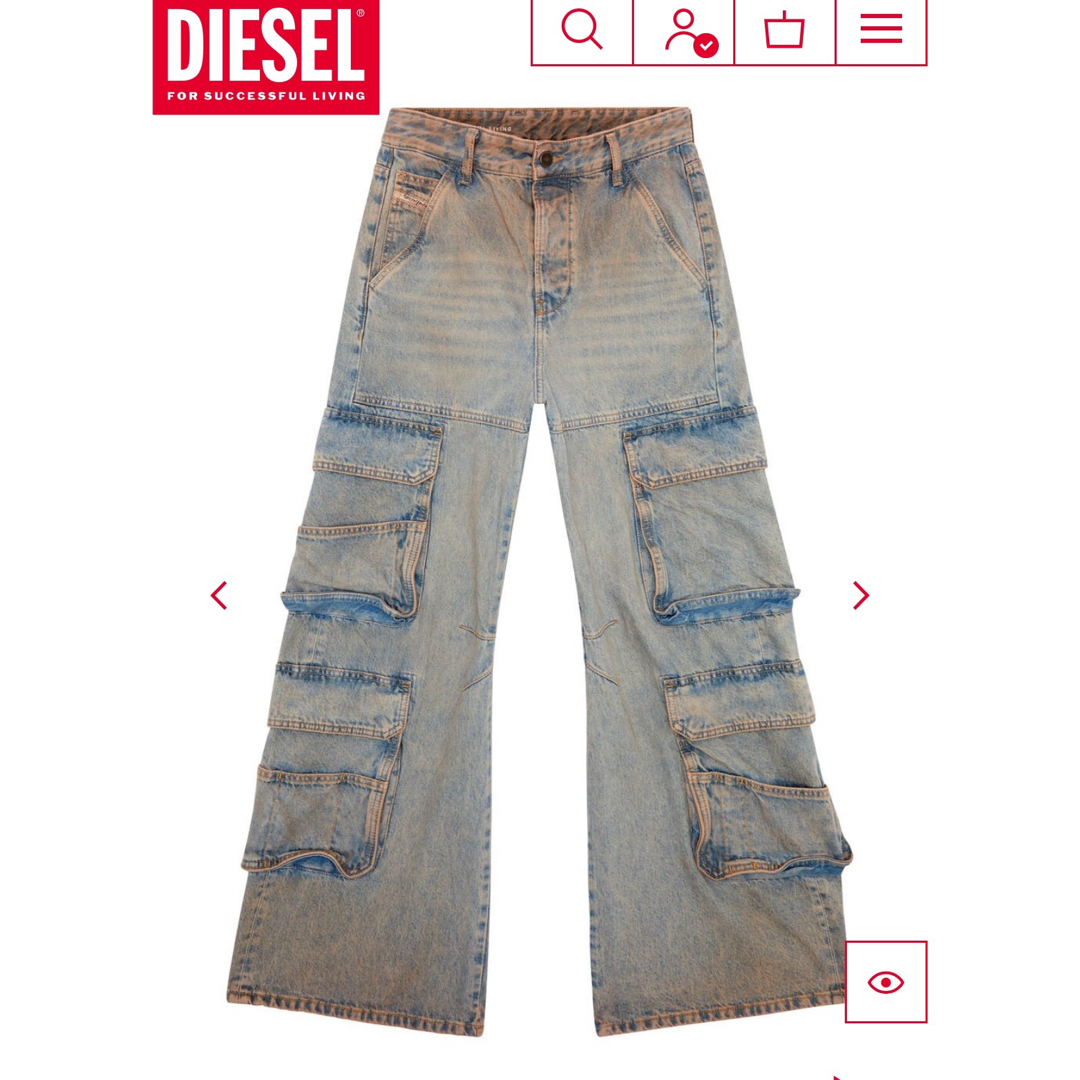 DIESEL(ディーゼル)のDIESEL Straight Jeans 1996 D-Sire 0kiai レディースのパンツ(デニム/ジーンズ)の商品写真