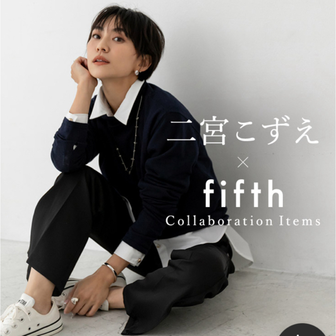 fifth(フィフス)の新品　fifth✳︎セットアップ　スウェット　ショート丈　ブラック レディースのトップス(トレーナー/スウェット)の商品写真