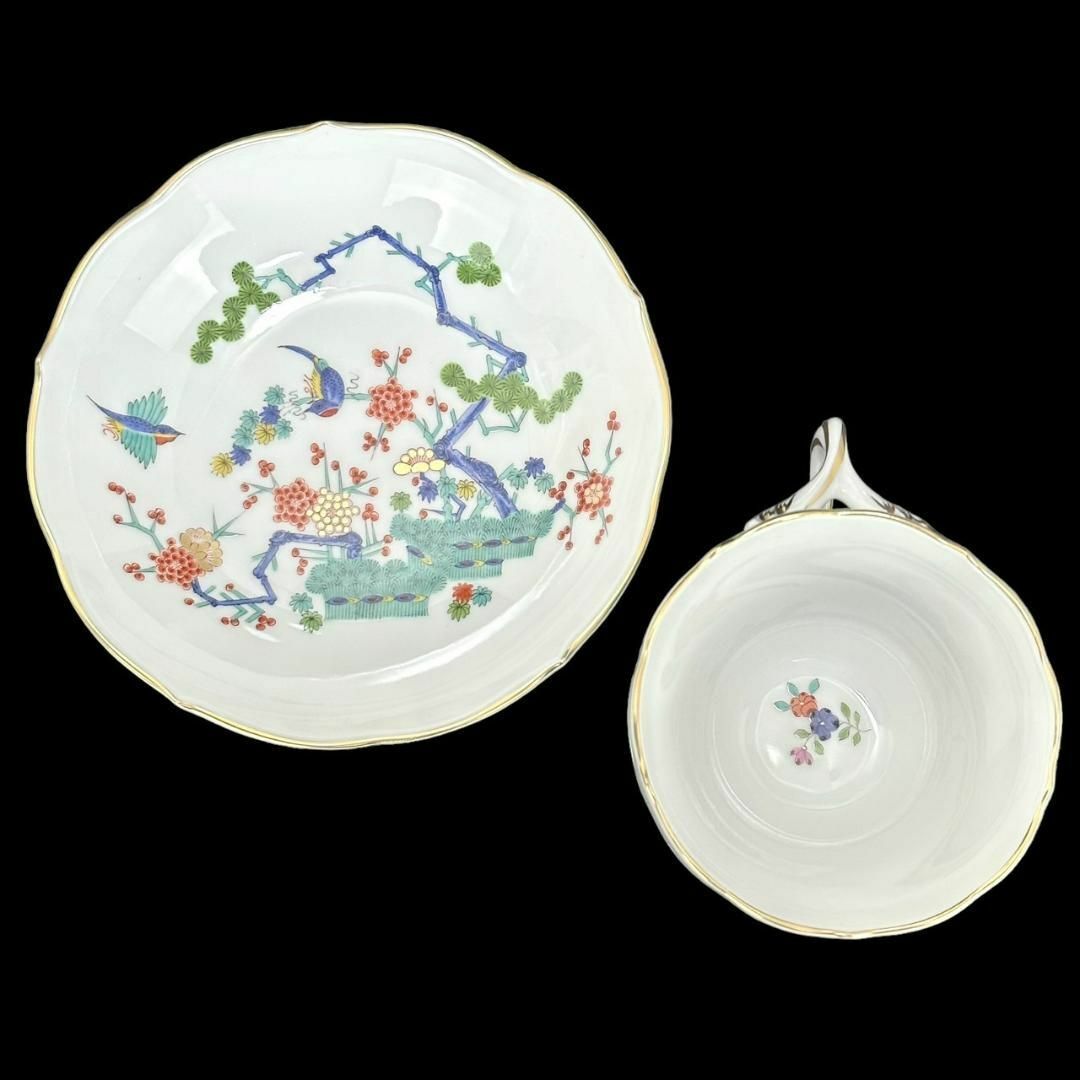 MEISSEN(マイセン)の定価22万★未使用★マイセン 松竹梅 シノワズリ カップ＆ソーサー 柿右衛門文様 インテリア/住まい/日用品のキッチン/食器(グラス/カップ)の商品写真