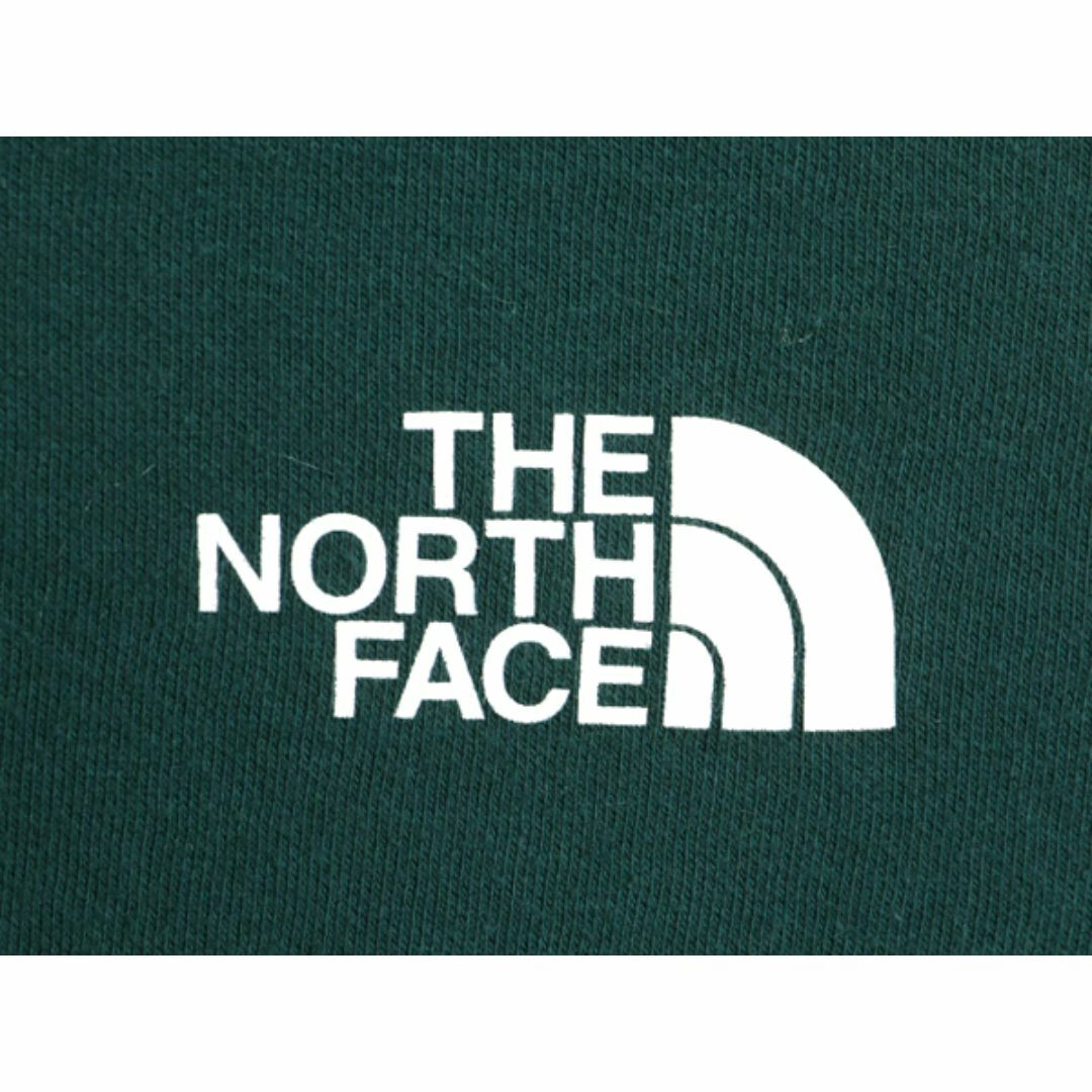 THE NORTH FACE(ザノースフェイス)のUS企画 ノースフェイス 両面 プリント スウェット フード パーカー レディース М 古着 The North Face プルオーバー 裏起毛 トレーナー 緑 レディースのトップス(パーカー)の商品写真