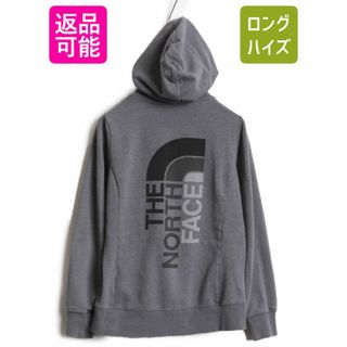 ザノースフェイス(THE NORTH FACE)のノースフェイス 両面 プリント スウェット フード パーカー レディース S 古着 The North Face アウトドア トレーナー 裏起毛 プルオーバー(パーカー)