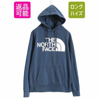 ザノースフェイス(THE NORTH FACE)のノースフェイス プリント スウェット フード パーカー メンズ S / 古着 The North Face プルオーバー 裏起毛 トレーナー アウトドア 薄手(パーカー)