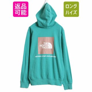 ザノースフェイス(THE NORTH FACE)のUS企画 ノースフェイス 両面 プリント スウェット フード パーカー メンズ М The North Face 裏起毛 トレーナー アウトドア プルオーバー(パーカー)