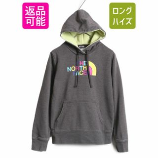 ザノースフェイス(THE NORTH FACE)のUS企画 ノースフェイス プリント スウェット フード パーカー レディース S 古着 The North Face プルオーバー 裏起毛 トレーナー 2トーン(パーカー)