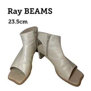 レイビームス(Ray BEAMS)のレイビームス オープントゥ ブーツ サンダル Ray BEAMS ホワイト(サンダル)