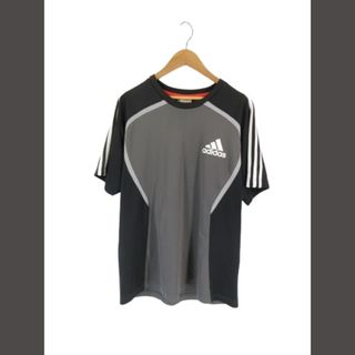 アディダス(adidas)のアディダス adidas Tシャツ 首シャツ 半袖 ロゴ 国内正規 黒 O QQ(Tシャツ/カットソー(半袖/袖なし))