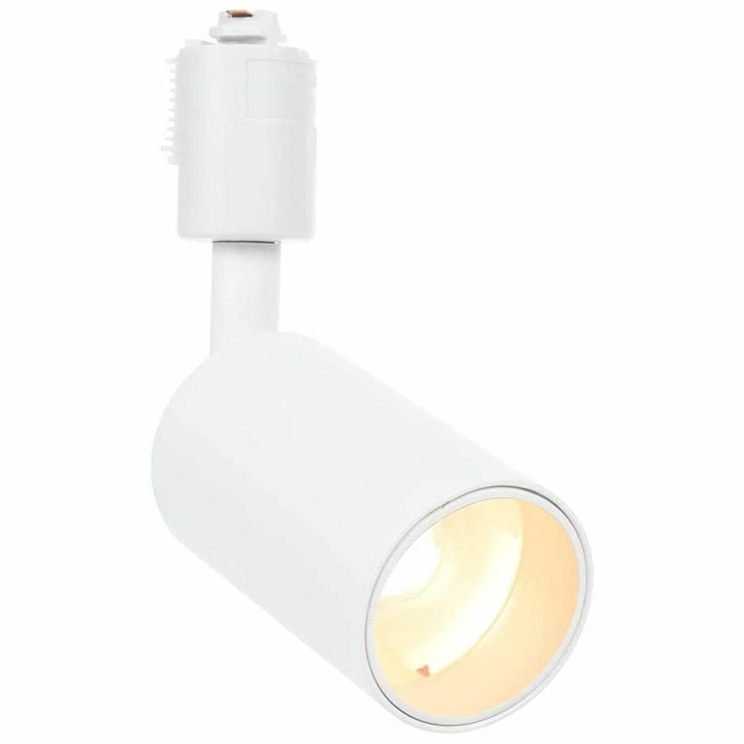 【色: ホワイト-電球色】共同照明 ダクトレール用スポットライト LED一体型照 インテリア/住まい/日用品のライト/照明/LED(その他)の商品写真