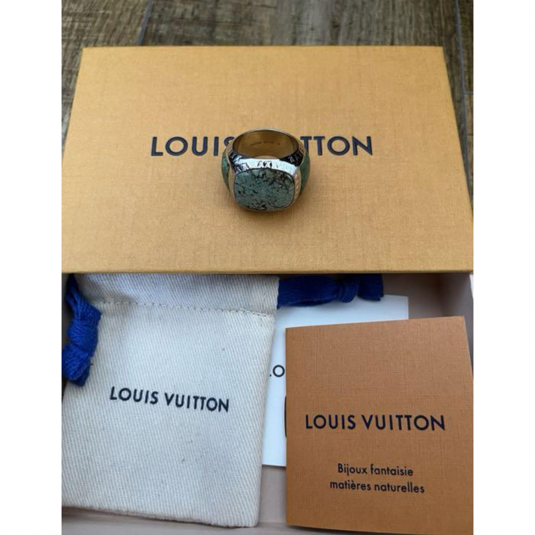 LOUIS VUITTON(ルイヴィトン)の【美品】LOUIS VUITTON ターコイズ リング メンズのアクセサリー(リング(指輪))の商品写真