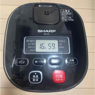 シャープ(SHARP)のSHARP  黒厚釜＆球面炊き KS-C5L-B(炊飯器)