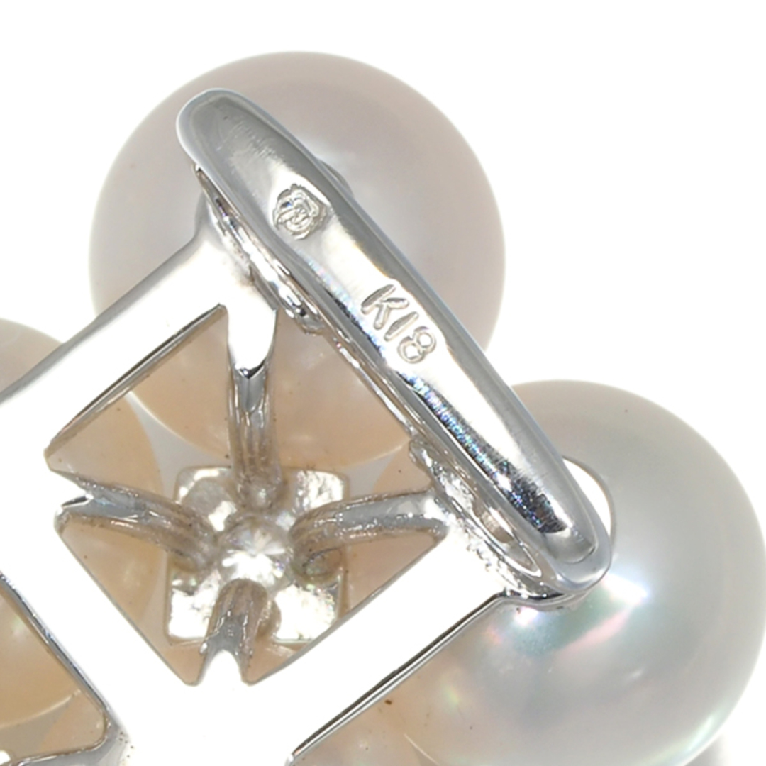MIKIMOTO - ミキモト 帯留め パール アコヤ真珠 7.3mm ダイヤ MIKIMOTO - ミキモト 帯留め パール アコヤ真珠 7.3mm ダイヤ