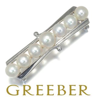 ミキモト(MIKIMOTO)のミキモト 帯留め パール アコヤ真珠 5.8-6.8mm   シルバー (その他)