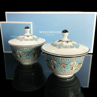 ウェッジウッド(WEDGWOOD)の廃盤★未使用★ウェッジウッド フロレンティーン オリエンタルカップ 湯呑み ペア(食器)