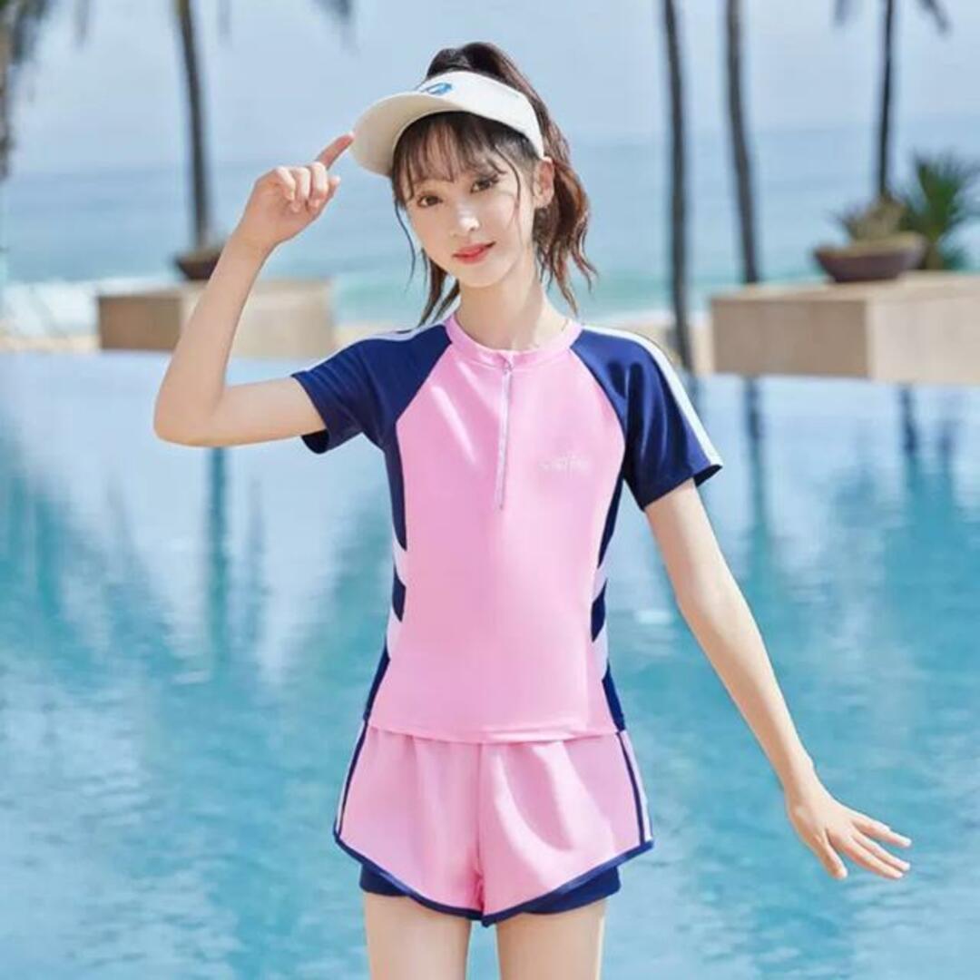 【並行輸入】キッズ 水着 2点セット pk32003 キッズ/ベビー/マタニティのキッズ服女の子用(90cm~)(水着)の商品写真