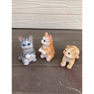 猫ちゃんねこ置物　ガーデニング　 インテリア リアルでかわいい置物(置物)