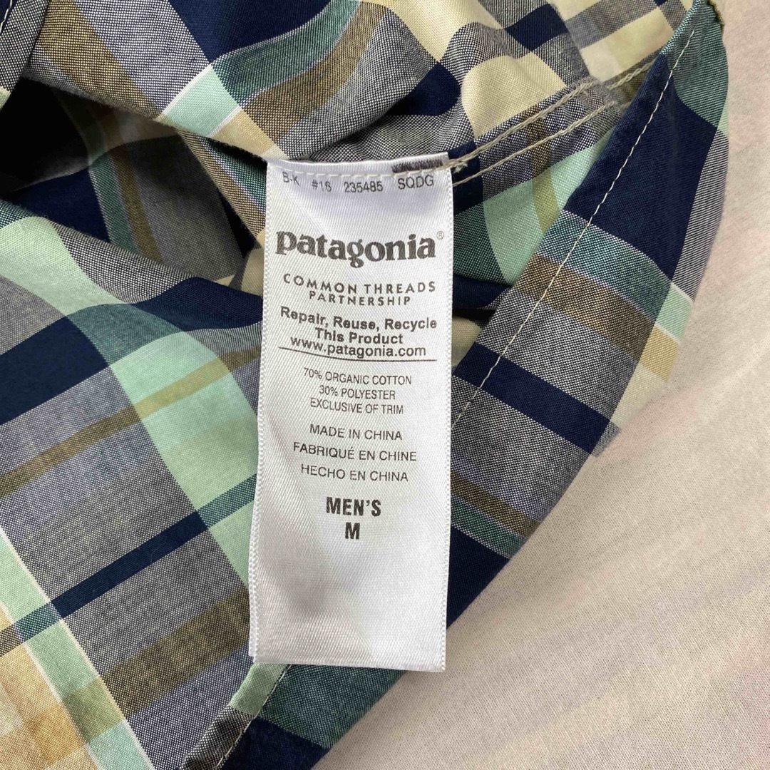 patagonia(パタゴニア)の【美品】パタゴニア　オーガニックコットン半袖シャツ メンズのトップス(シャツ)の商品写真