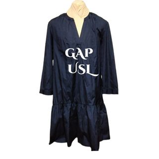 ギャップ(GAP)のGAPシャツワンピースUSL新品タグ付ネイビー15号大きいサイズ3L(ひざ丈ワンピース)