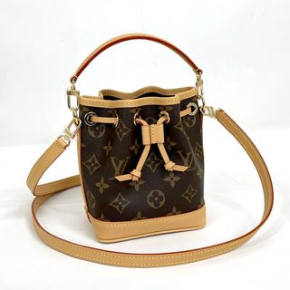 ルイヴィトン(LOUIS VUITTON)の【LOUIS VUITTON】ルイヴィトン ナノ・ノエ ショルダーバッグ モノグラム ブラウン M81266 RFID /md16031kt(ショルダーバッグ)