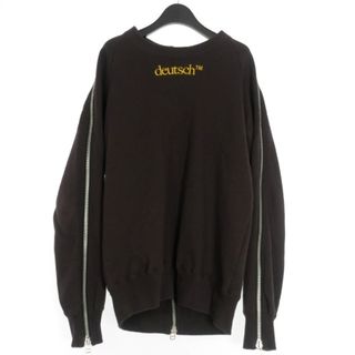 ジョンローレンスサリバン 17AW  ジップ クルーネック スウェット S 