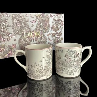 Christian Dior - レア★新品★ディオール マグカップ ペア 2個セット 蝶 バタフライ 限定品