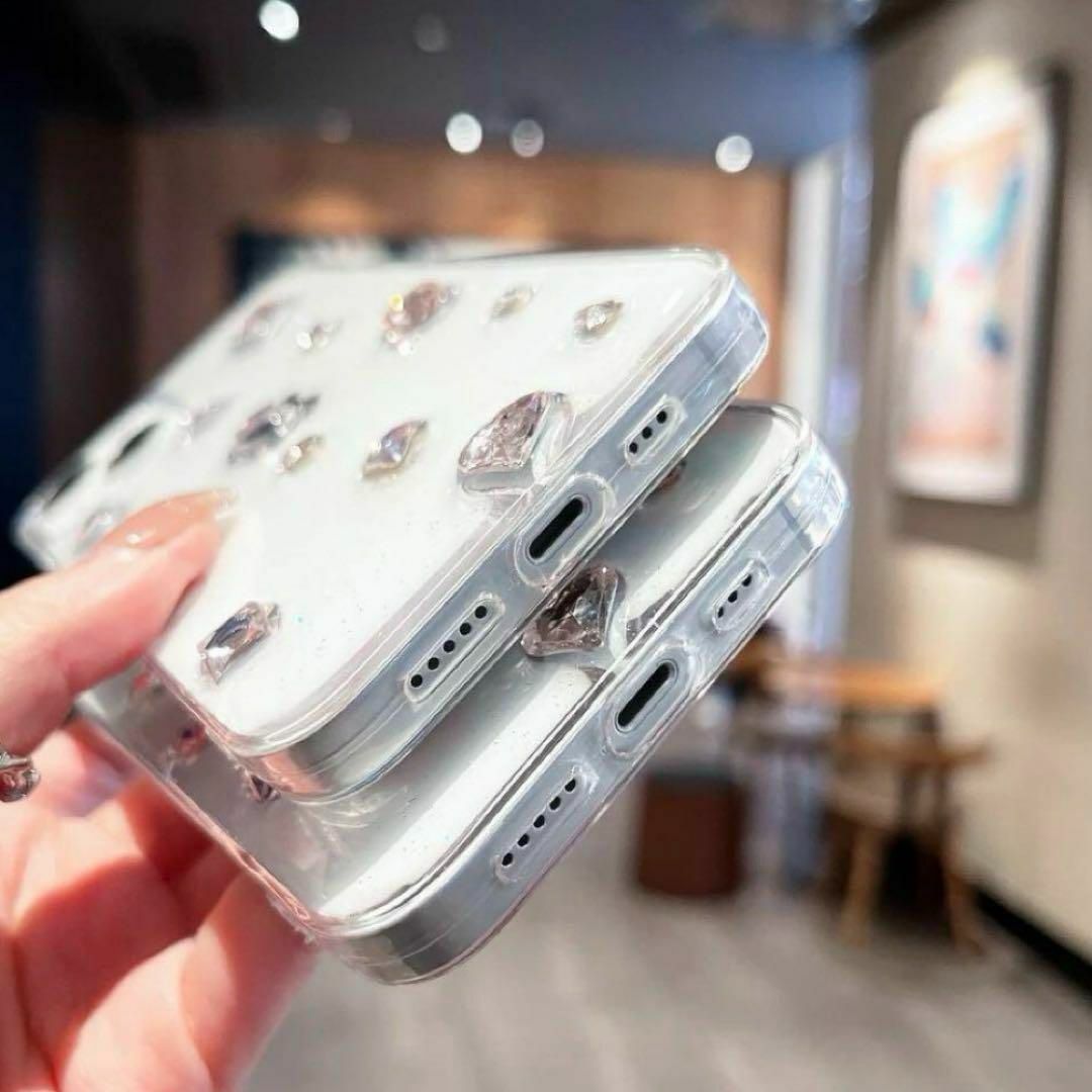 iPhone11 ケース クリアキラキラ ストーン かわいい 韓国 スマホ/家電/カメラのスマホアクセサリー(iPhoneケース)の商品写真