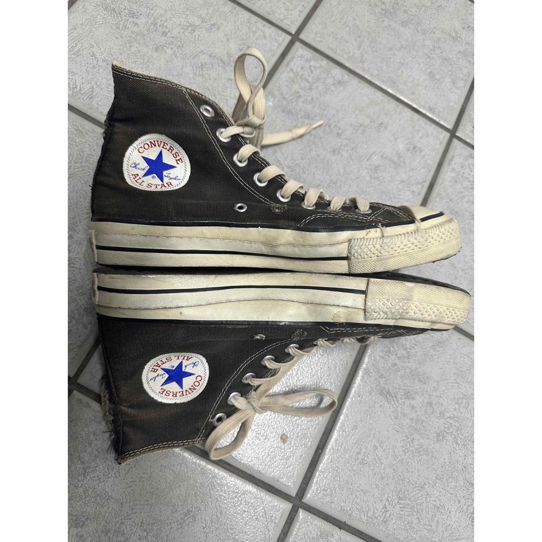 CONVERSE - 80s USA製 コンバース オールスター 黒 26センチの CONVERSE - 80s USA製 コンバース オールスター 黒 26センチの