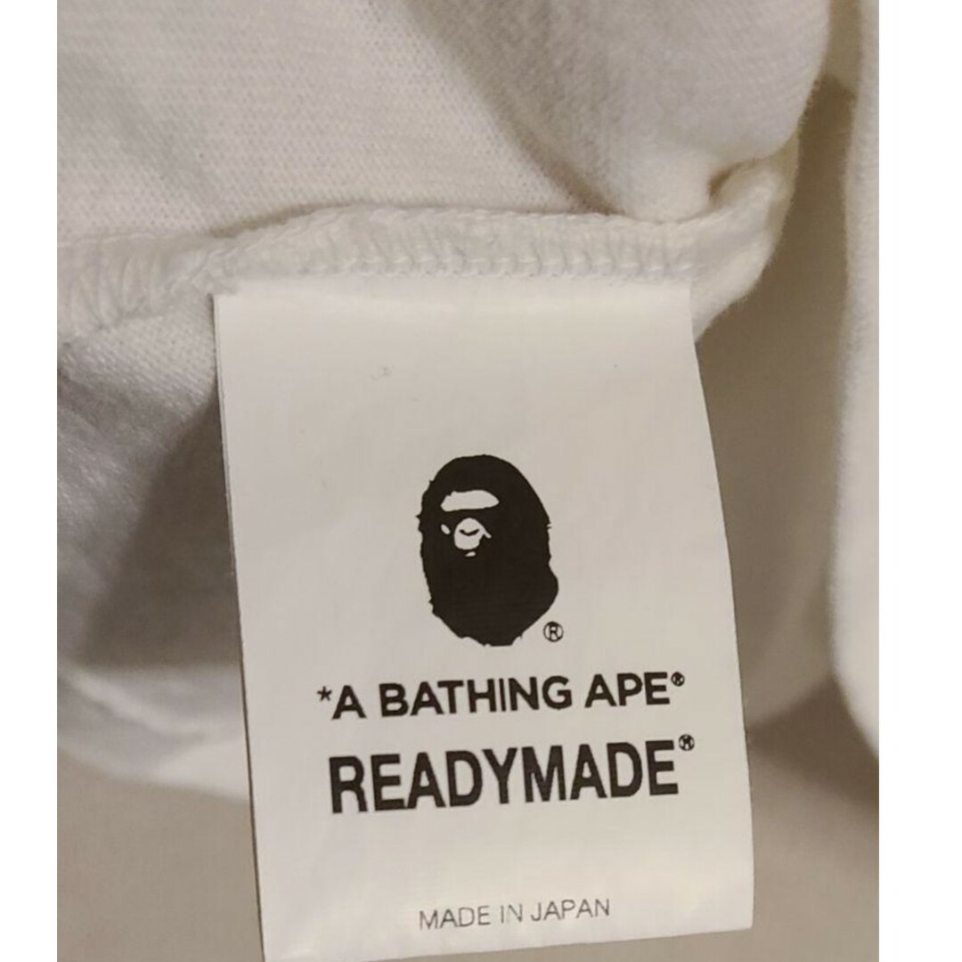 A BATHING APE(アベイシングエイプ)のA BATHING APE×READY MADE パッチロゴTシャツ sizeＬ メンズのトップス(Tシャツ/カットソー(半袖/袖なし))の商品写真