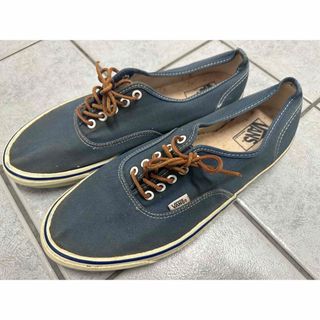 ヴァンズ(VANS)の90s USA製 VANS AUTHENTIC 紺 US13(スニーカー)