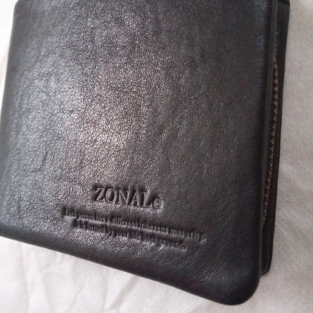 ZONALe(ゾナール)の新品未使用 ZONAL ゾナール 紳士 上質牛革二つ折り財布 定価11550円 メンズのファッション小物(折り財布)の商品写真