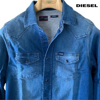 ディーゼル(DIESEL)のDIESEL スウェットデニム/ストレッチ/インディゴシャツ(シャツ)