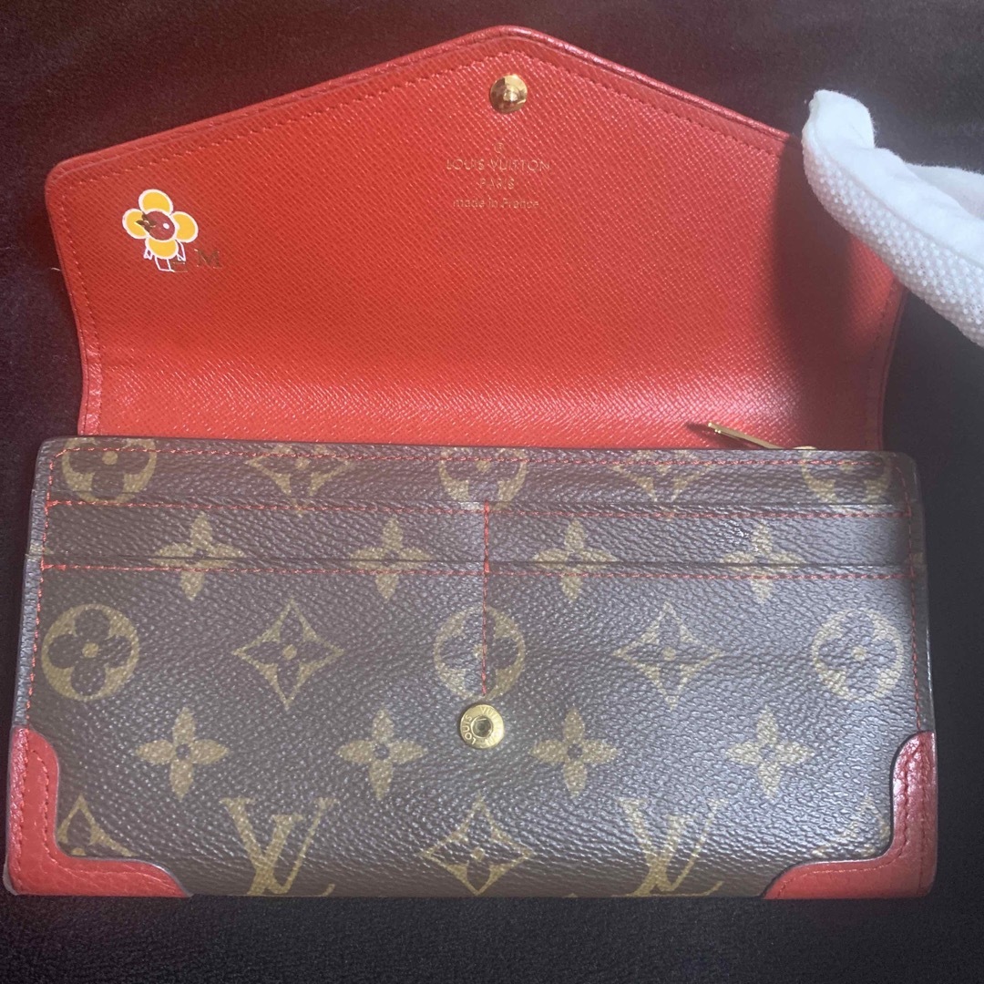 LOUIS VUITTON(ルイヴィトン)の【美品】LOUIS VUITTON  ポルトフォイユ  イニシャル刻印あり レディースのファッション小物(財布)の商品写真