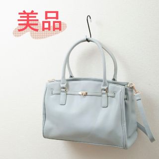 ロペピクニックパサージュ(ROPE' PICNIC PASSAGE)の【美品】ROPE' PICNIC PASSAGE 2way ハンドバッグ ブルー(ハンドバッグ)