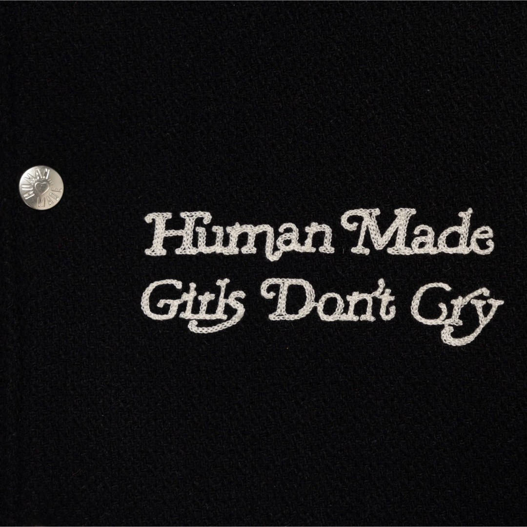 HUMAN MADE(ヒューマンメイド)のHUMAN MADE GDC Stadium Jacket L Black メンズのジャケット/アウター(スタジャン)の商品写真
