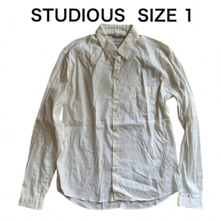 ステュディオス(STUDIOUS)のSTUDIOUS ステュディオス 長袖シャツ Yシャツ ホワイト サイズ 1(シャツ)