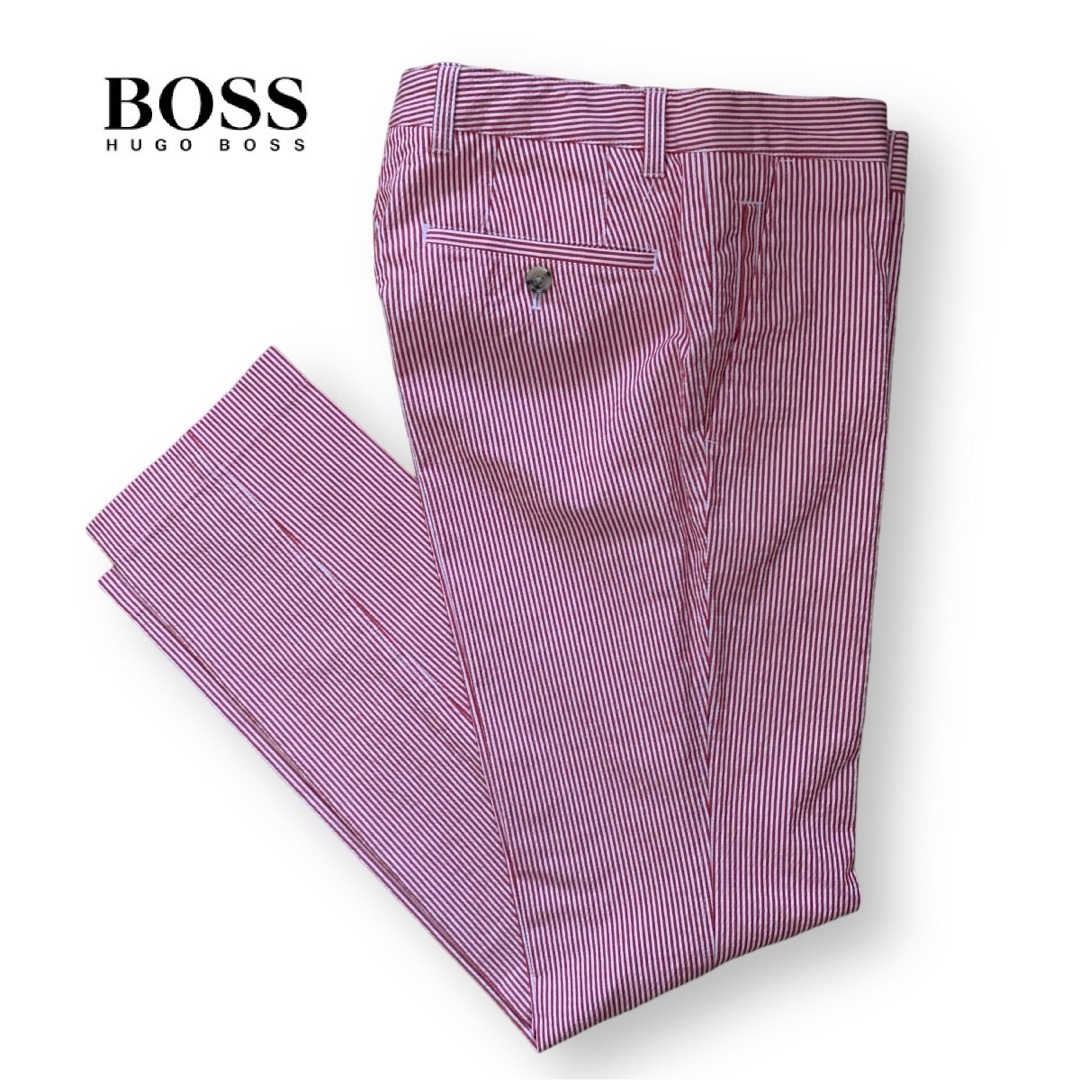 HUGO BOSS(ヒューゴボス)のHUGO BOSS/シアサッカー/ストライプパンツ メンズのパンツ(スラックス)の商品写真