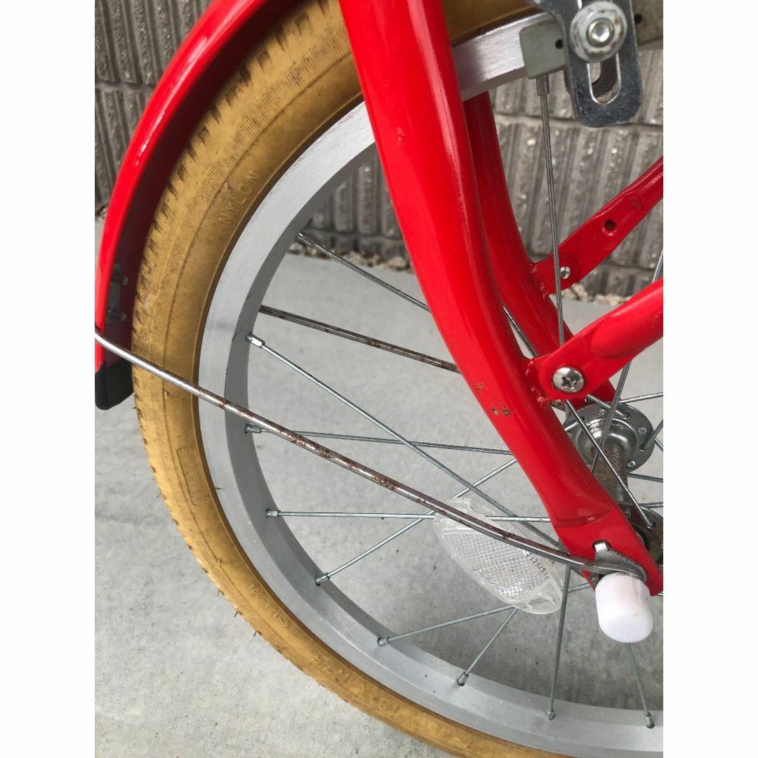 子供用　自転車　女の子　赤　レッド　１８インチ スポーツ/アウトドアの自転車(自転車本体)の商品写真