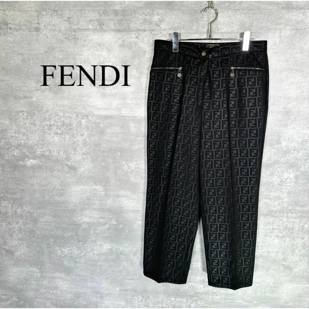 FENDI(フェンディ)の『FENDI』フェンディ (XL) ズッカ柄 スラックスパンツ メンズのパンツ(スラックス)の商品写真