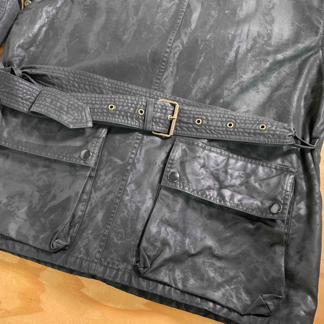 BELSTAFF(ベルスタッフ)の★ベッカム＆ベルススタッフ コラボ ワックスコットンジャケット ブラック/50 メンズのジャケット/アウター(ブルゾン)の商品写真