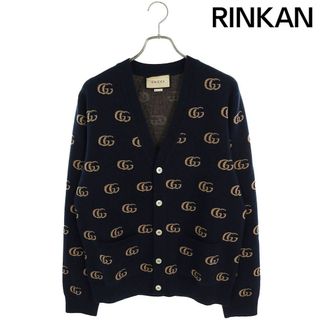 グッチ(Gucci)のグッチ  66028 5XKB3T GGカシミアニットジャガードカーディガン メンズ XL(カーディガン)