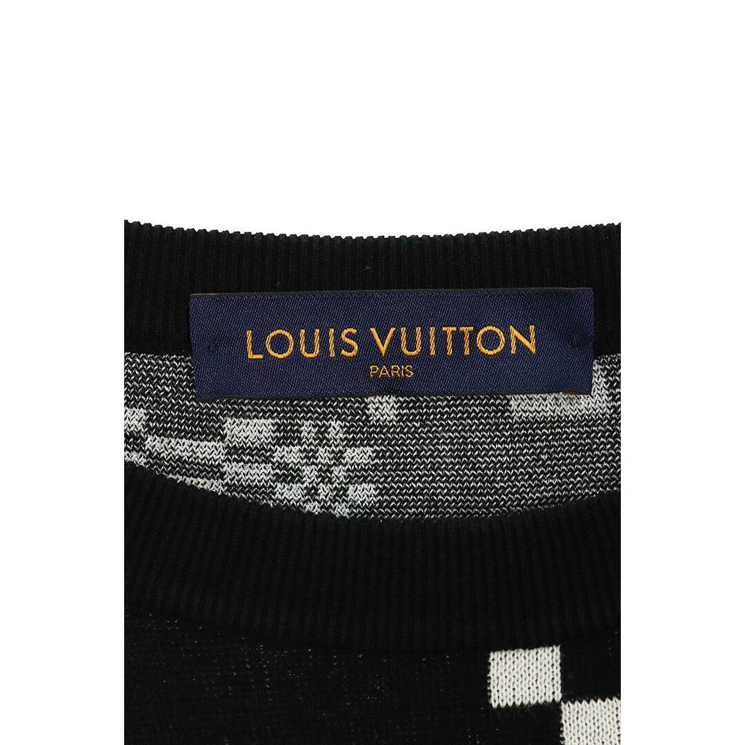 LOUIS VUITTON(ルイヴィトン)のルイヴィトン  21SS  RM211 AJ9 HKN74W ディストーテッドダミエクルーネックニット メンズ L メンズのトップス(ニット/セーター)の商品写真