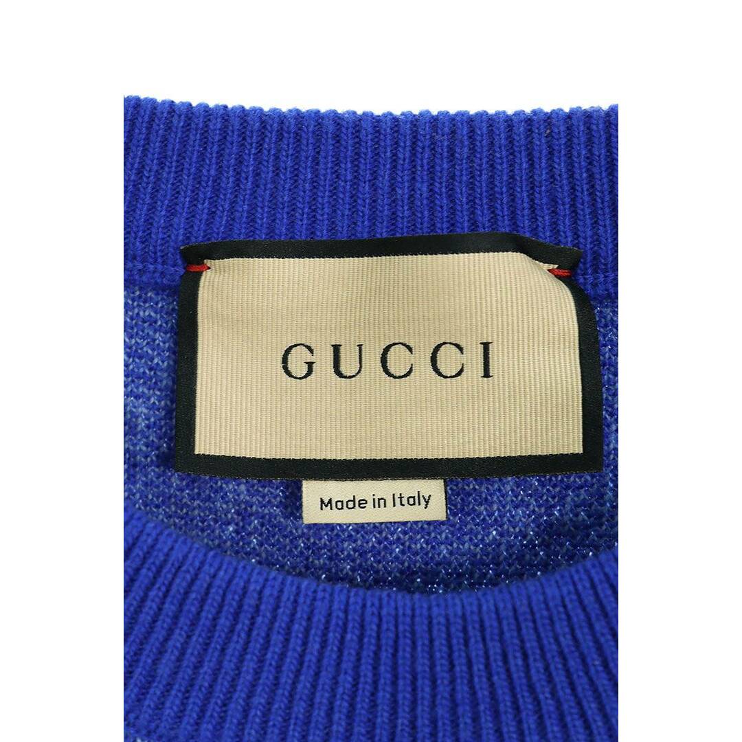 Gucci(グッチ)のグッチ  761549 XKDK5 ジャガード 総柄ニット メンズ XL メンズのトップス(ニット/セーター)の商品写真