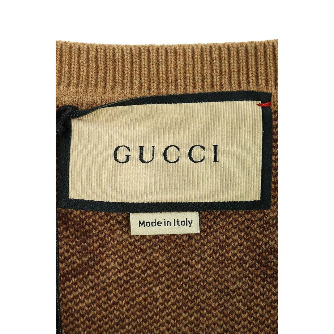 Gucci(グッチ)のグッチ  655104 XKB3T GG柄カシミヤVネックニット メンズ XL メンズのトップス(ニット/セーター)の商品写真