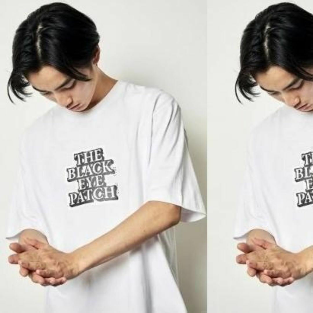 XL 舐達麻　バダサイ着用　ブラックアイパッチ OG LABEL TEE　白 メンズのトップス(Tシャツ/カットソー(半袖/袖なし))の商品写真