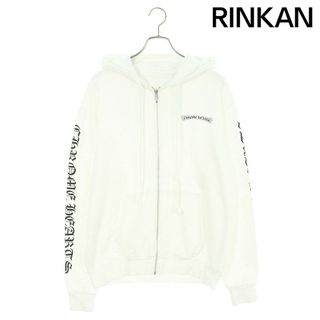 クロムハーツ(Chrome Hearts)のクロムハーツ  SWTSHRT HD ZIP アームロゴプリントジップアップパーカー メンズ M(パーカー)