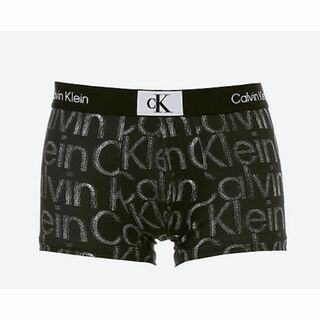 カルバンクライン(Calvin Klein)のカルバンクライン ローライズ ボクサー CK Lサイズ ブラック ロゴ柄(ボクサーパンツ)