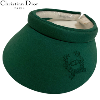 クリスチャンディオール(Christian Dior)のChristian Dior SPORT VINTAGE 80s サンバイザー緑(その他)
