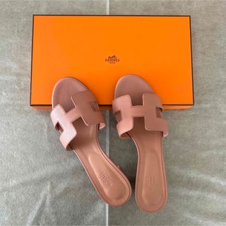 エルメス(Hermes)の【週末価格　¥10,000オフ】エルメス／オアジス／ローズオーブ(サンダル)