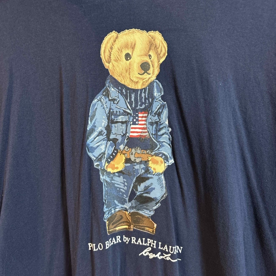 POLO RALPH LAUREN(ポロラルフローレン)の【処分特価】激レア　ラルフポロベアーロンT フーディー XL メンズのトップス(Tシャツ/カットソー(七分/長袖))の商品写真