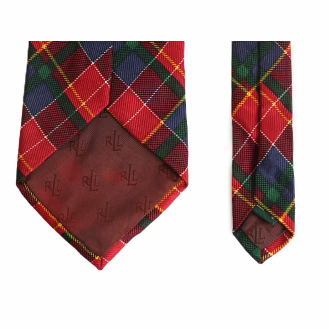 Ralph Lauren - 90s USA製 100% シルク ハンドメイド LAUREN ラルフローレン ネクタイ 古着 90年代 オールド  タータン チェック 総柄 ブランド カジュアルの通販 by 古着 ヴィンテージ ショップ ロングハイズ's shop｜ラルフローレンならラクマ