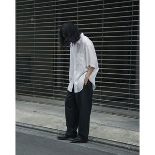 WIRROW / CUPRO COTTON HALF SLEEVE SHIRT(シャツ)