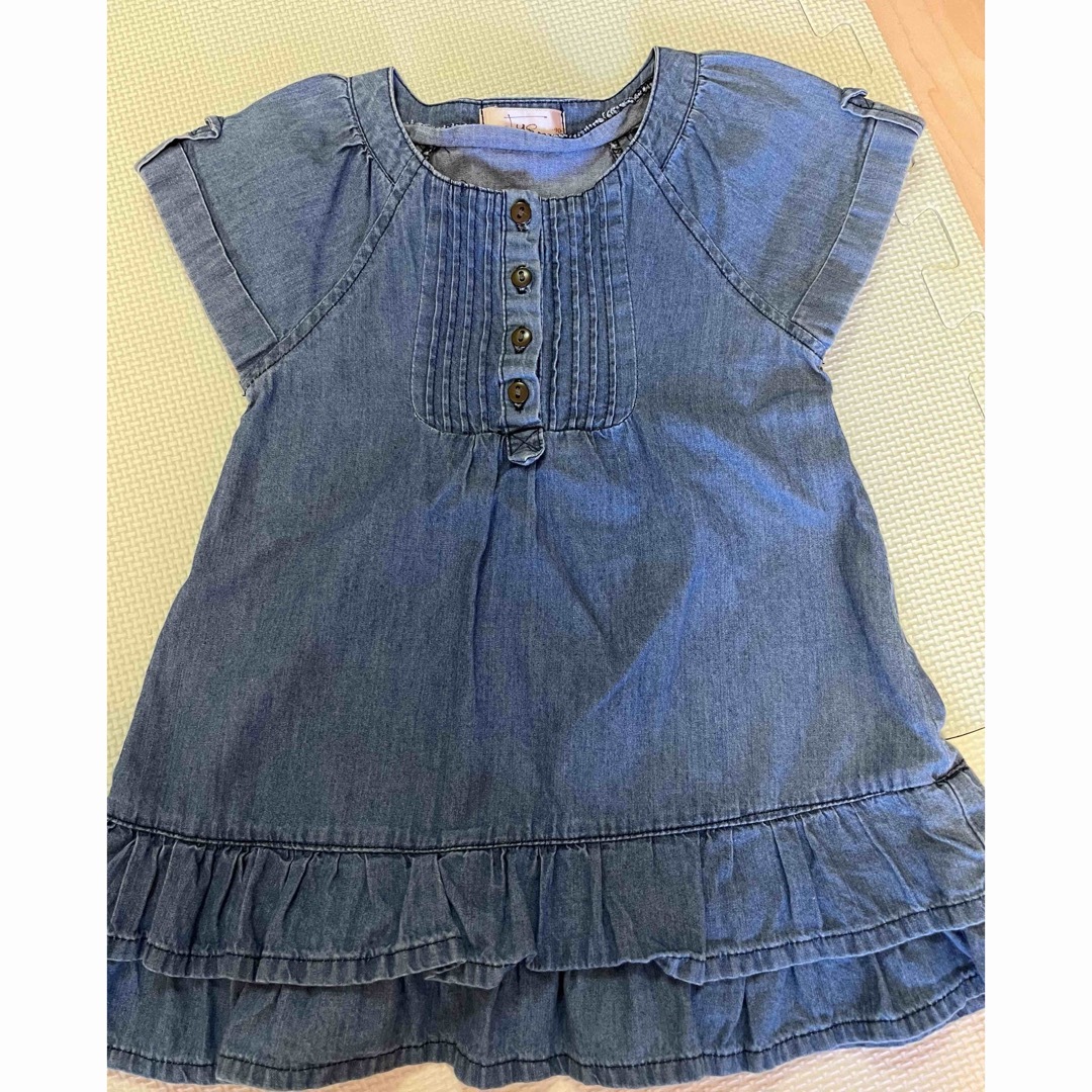 BREEZE(ブリーズ)のBREEZE他 Tシャツ ワンピース4点セットsize90〜110 キッズ/ベビー/マタニティのキッズ服女の子用(90cm~)(ワンピース)の商品写真